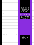Graph Paper Composition Notebook: Grid Graphing Paper, 4x4 Quad Ruled, 4 Squares/Inch (Large, 8.5x11 in.)