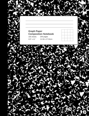 Graph Paper Composition Notebook: Marble Grid Paper Notebook, Quad Ruled, 4 Square Per Inch (4x4), 100 Sheets, 200 pages (Large, 8.5 x 11) - Writion, Abookrush