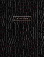 Graph Paper: Executive Style Composition Notebook - Black Alligator Skin Leather Style, Softcover - 8.5 x 11 - 100 pages (Office Essentials)
