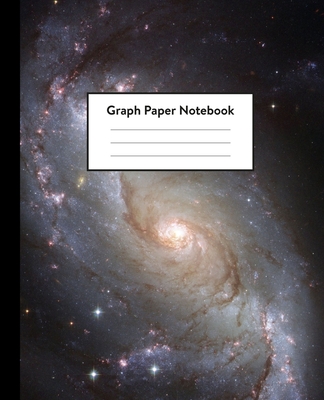 Graph Paper Notebook: 5 x 5 squares per inch, Quad Ruled - 7.5 x 9.25 - Spiral Galaxy in Outer Space - Math and Science Composition Notebook for for Children, Kids, Girls, Teens And Students (School Essentials) - Space Composition Notebooks
