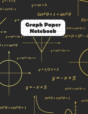 Graph Paper Notebook: Abstract Math Algebra Design Grid Paper Quad Ruled 4 Squares Per Inch Large Graphing Paper 8.5 By 11 - Creations, Pastel Clouds