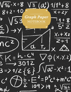 Graph Paper Notebook: Black And White Math Print Grid Paper Quad Ruled 5 Squares Per Inch Large Graphing Paper For Math Science 8.5" By 11"