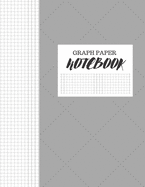 Graph Paper Notebook: FAUX STITCHED GREY FABRIC DESIGN COVER - GRAPHING COMPOSITION WORKBOOK NOTEBOOK 8" X 11" 5x5 Grid Paper 130 PAGES