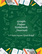Graph Paper Notebook Journal 1/4 Inch Square Quad Ruled: Composition Size 8.5"x11" 120 Pages for Children in Kindergarten,1st Grade-12th Grade