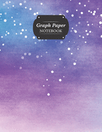 Graph Paper Notebook: Purple Sky Grid Paper Quad Ruled 5 Squares Per Inch Large Graphing Paper For Math Science 8.5 By 11
