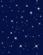 Graph Paper Notebook: Quad Ruled Graphing Paper, 200 Pages, Twinkling Stars (8.5x11)