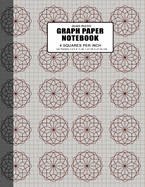Graph Paper Notebook Quad Ruled: Grid Paper Journal 4x4, 160 Pages, Large Size 8.5 x 11 Inches, Math Graph Notebook for Students