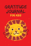 Gratitude Journal for Kids: Daily and Nightly Writing Prompts, Lion Red