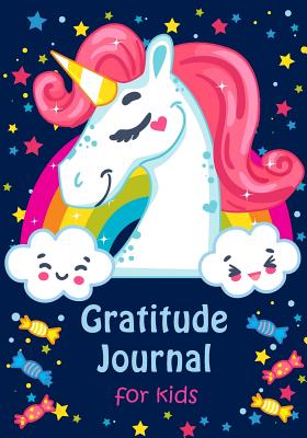 Gratitude Journal for Kids: Girl Unicorn 90 Days Daily Writing Today I Am Grateful For... Children Happiness Notebook - Creations, Michelia