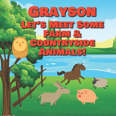 Grayson Let's Meet Some Farm & Countryside Animals!: Farm Animals Book for Toddlers - Personalized Baby Books with Your Child's Name in the Story - Children's Books Ages 1-3 - Publishing, Chilkibo