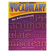 Great Source Vocabulary for Achievement: Teacher Edition Grade 10 Fourth Course 2006