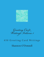 Greeting Card Writings Volume 1