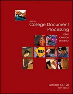 Gregg College Keyboading and Document Processing: Lessons 61-120 Text