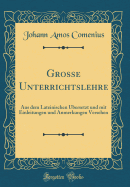 Grosse Unterrichtslehre: Aus Dem Lateinischen Ubersetzt Und Mit Einleitungen Und Anmerkungen Versehen (Classic Reprint)