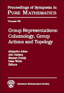 Group Representations... - Adem, Alejandro, and Summer Research Institute on Cohomology, Representations