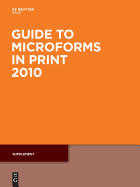 Guide to Microforms in Print, Supplement