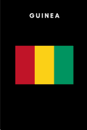 Guinea: Country Flag A5 Notebook to write in with 120 pages