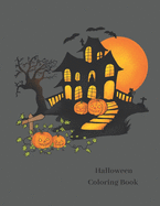 Halloween Coloring Book: Notebook/ Diary/ Journal/ Halloween Coloring Pages for Kids - Size 8.5x11 in - 40 pages