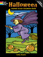 Halloween Stained Glass Coloring Book