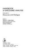 Handbook of Discourse Analysis Vol. 3: Discourse & Dialogue