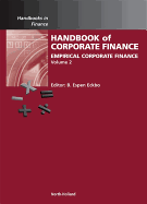 Handbook of Empirical Corporate Finance Set: Volume 2