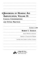 Handbook of Hearing Aid Amplification: Clinical Considerations and Fitting Practices