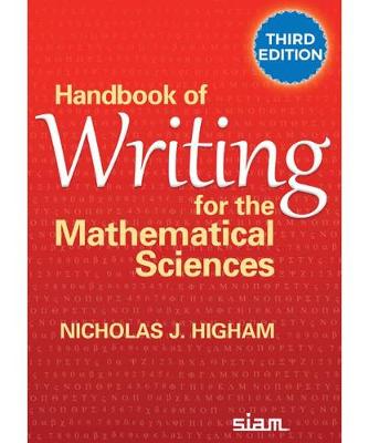Handbook of Writing for the Mathematical Sciences - Higham, Nicholas J.