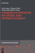 Handbuch Sprache Im Urteil Der Offentlichkeit