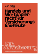 Handels- Und Wertpapierrecht Fr Versicherungskaufleute