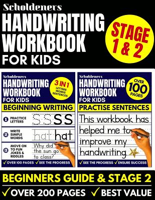 Handwriting Workbook for Kids: Handwriting Practice Book (Handwriting for Beginners / Sentence Writing Workbook) - Scholdeners