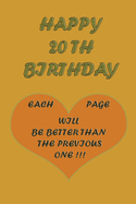 Happy 20th Birthday: Each page will be better than the previous one !!!