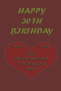 Happy 30th Birthday: Each page will be better than the previous one !!!