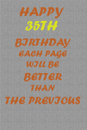 Happy 35th Birthday: Each page will be better than the previous one !!!