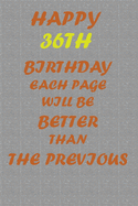 Happy 36th Birthday: Each page will be better than the previous one !!!