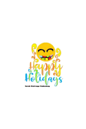 Happy Holidays: Notepad Notebook 100 Pages Lined Paper Journal