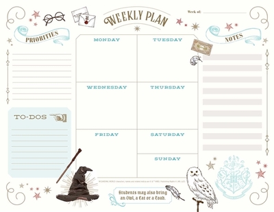 Harry Potter: Weekly Planner Notepad: (Harry Potter School Planner, Harry Potter Gift, Harry Potter Stationery, Undated Planner) - Insights