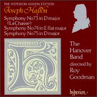 Haydn: Symphonies Nos. 73, 74 & 75 - Gavin Edwards (horn); Hanover Band; Raul Diaz (horn); Sebastian Comberti (cello)