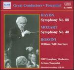Haydn: Symphony No. 88; Mozart: Symphony No. 40; Rossini: William Tell Overture