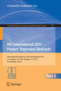 Hci International 2015 - Posters' Extended Abstracts: International Conference, Hci International 2015, Los Angeles, Ca, Usa, August 2-7, 2015. Proceedings, Part II