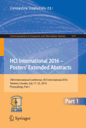 Hci International 2016 - Posters' Extended Abstracts: 18th International Conference, Hci International 2016, Toronto, Canada, July 17-22, 2016, Proceedings, Part I