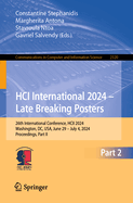 HCI International 2024 - Late Breaking Posters: 26th International Conference, HCII 2024, Washington, DC, USA, June 29 - July 4, 2024, Proceedings, Part II