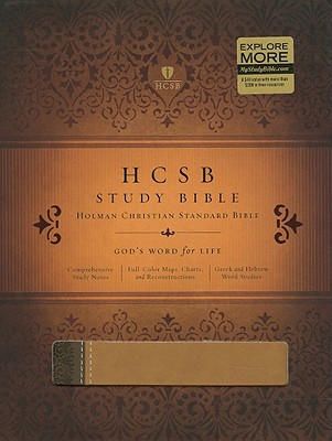 HCSB Study Bible, Brown/Tan Leathertouch - Holman Bible Staff