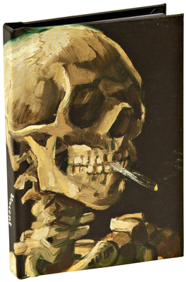 Head of a Skeleton with a Burning Cigarette by Vincent Van Gogh, Skull Mini Notebook - Van Gogh, Vincent