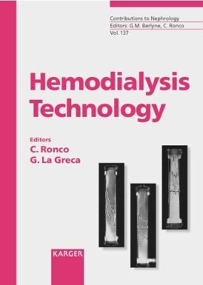Hemodialysis Technology - Ronco, Claudio Ed
