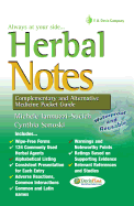 Herbal Notes: Complementary & Alternative Medicine Pocket Guide