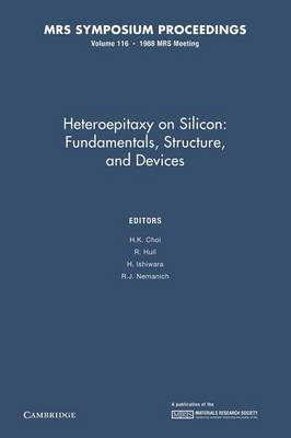 Heteroepitaxy on Silicon: Volume 116: Fundamentals, Structures, and Devices - Choi, H. K. (Editor), and Hull, R. (Editor), and Ishiwara, H. (Editor)