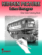 Hidden Picture Line Images: One Color Coloring Book