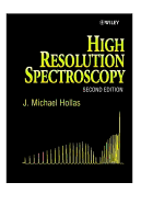High Resolution Spectroscopy - Hollas, J Michael