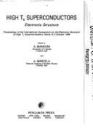 High Tc Superconductors Electronic Structure: Proceedings of the International Symposium on the Electronic Structure of High Tc Superconductors, Rome, 5-7 October 1988