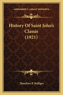 History of Saint John's Classis (1921)